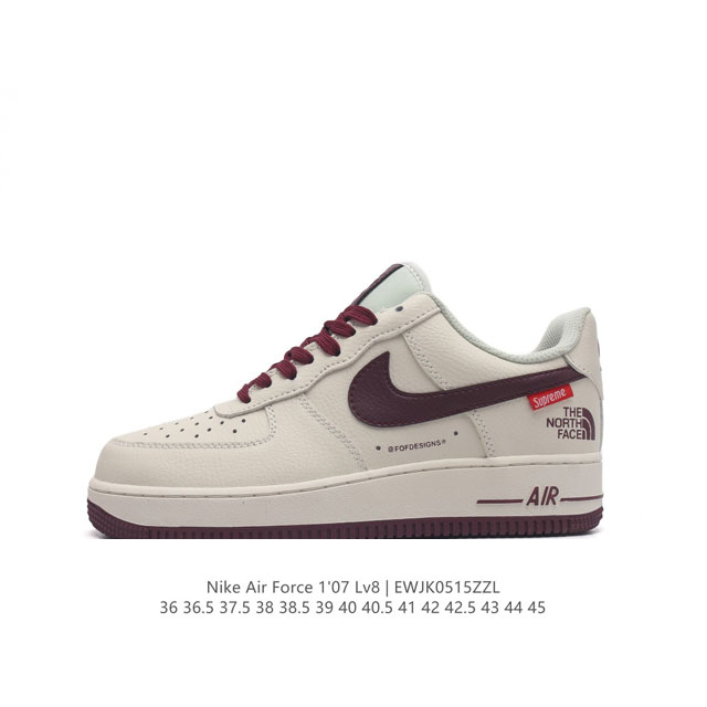 Nike Air Force 1'07 X Supreme X The North Face Sup Su2305 36 36.5 37.5 38 38.5