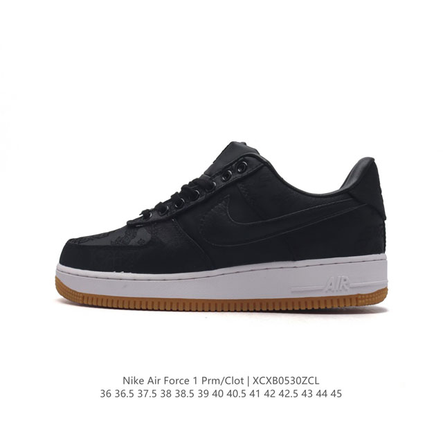 Af1 clot X fragment Design X Nike Air Force 1 Jt Premiumgame Black + Cz3986-001