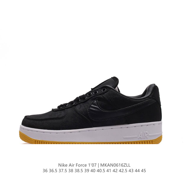 Af1 clot X fragment Design X Nike Air Force 1 Jt Premiumgame Black + Do5856- :