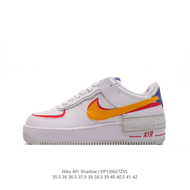 NIKE AF1 af1 Nike Air Force 1 Shadow Sacai x Nike Swoosh AIR CI0919-111 35.5 36