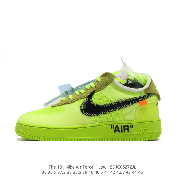 Nike OFF-WHITE x Air Force 1 OW AIR AO4606 36 36.5 37.5 38 38.5 39 40 40.5 41 4