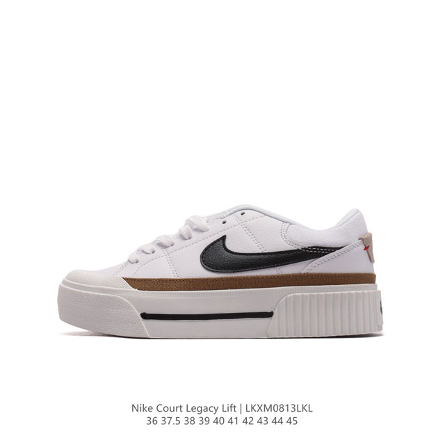 nike Court Legacy Lift Strati : : : : : Alla Caviglia Swoosh Nike Hf5054-100 36