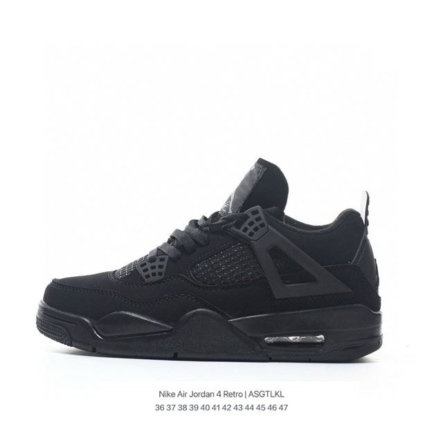 aj4 4 jordan pu air Og nike Wmns Air Jordan 4 Retro Off Noir aj4 36 37 38 39 40