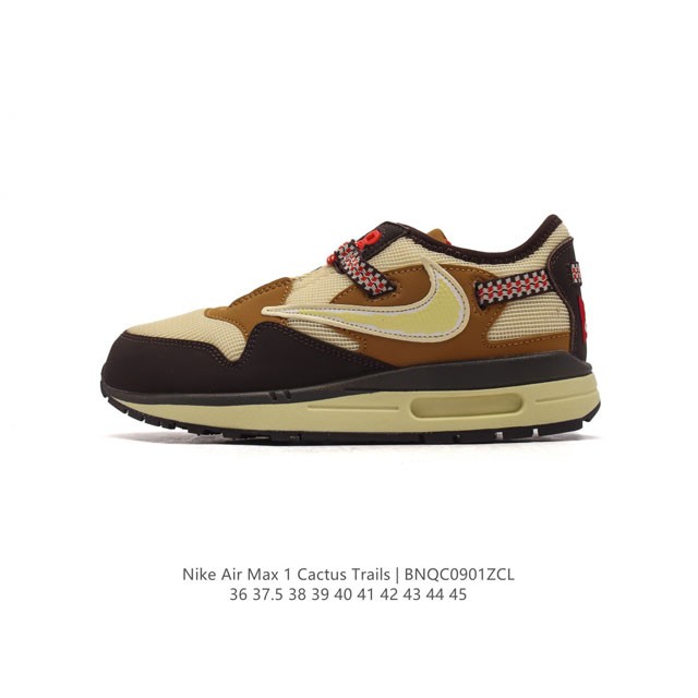 Travis Scott X Nike Air Max 1 Cactus Jack Ts Swoosh Travis Scott Logo Do9392 36