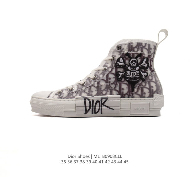 christian Dior # tr pu Dior B23 High Top Sneakers Cd Diamond cd 35-45 Mltb0908C