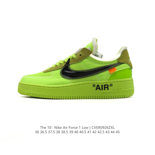 nike Off-White X Air Force 1 Ow Air Ao4606 36 36.5 37.5 38 38.5 39 40 40.5 41 4