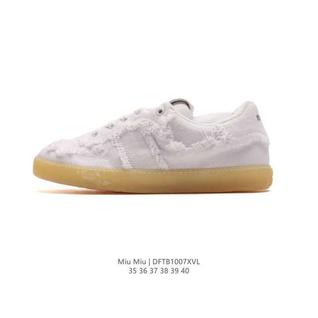 Miu Miu 2024Ss logo low logo 35-40 Dftb1007Xvl