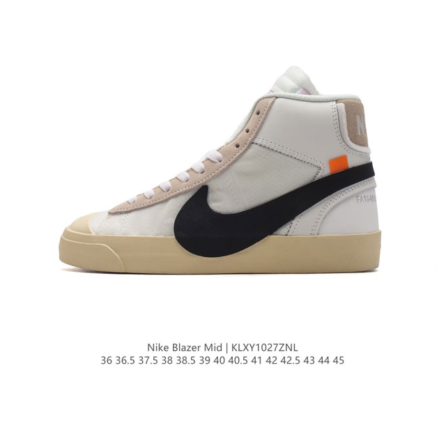 OFF-WHITE X NIKE BLAZER MID OW # # # 95%# # DDD AA3832-001 DDD 36 36.5 37.5 38