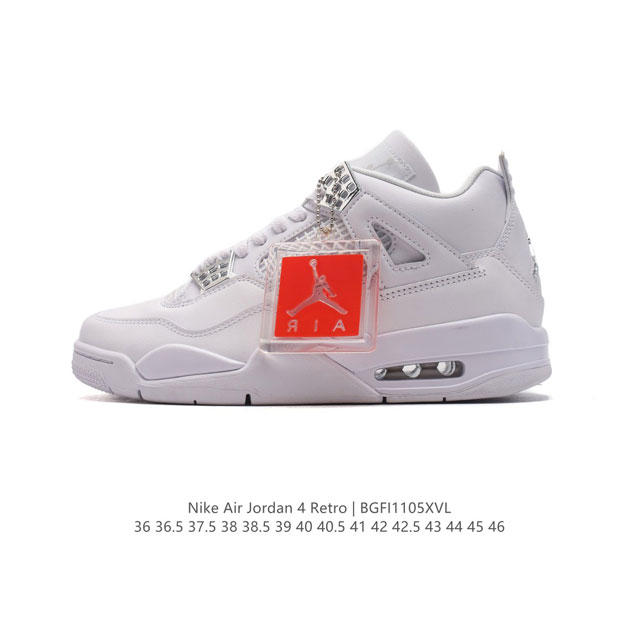 Nike Air Jordan 4 Retro OG AJ4 4 Air Sole DDD DDD 308497-100 DDD 36-46 DDD BGFI