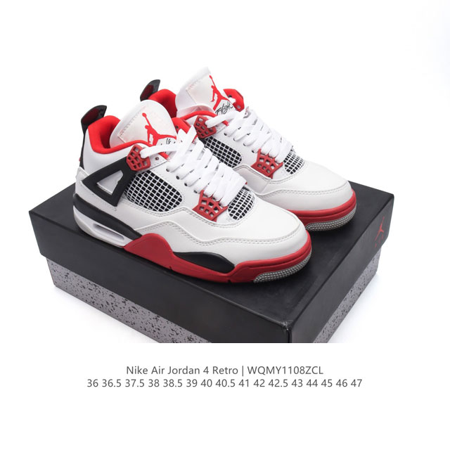 Nike Air Jordan 4 Retro OG AJ4 4 Air Sole DDD FQ8138-001 DDD 36-47 DDD WQMY 8ZC