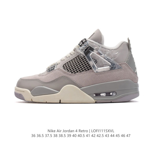 Nike Air Jordan 4 Retro Og aj4 4 Air Sole Aq9129-001 36-47 Lofi1115Xvl