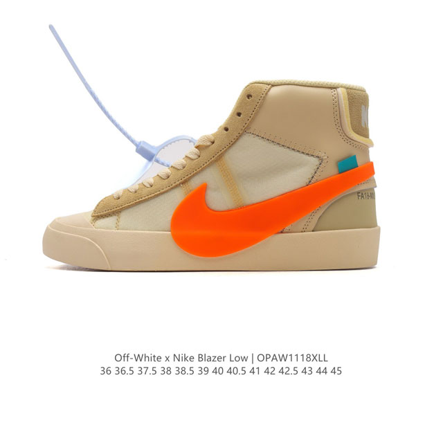 off-White X Nike Blazer Mid Ow # # # 95%# # Aa3832-700 36 36.5 37.5 38 38.5 39 40 40.5 41 42 42.5 43 44 45 Opaw1118