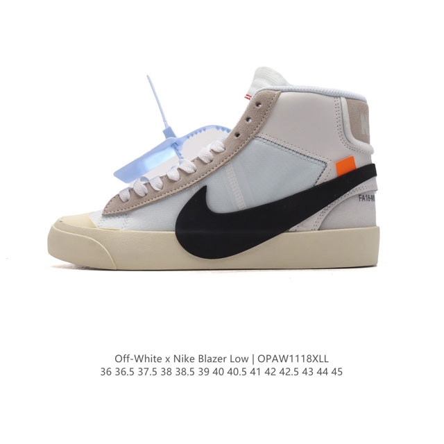 off-White X Nike Blazer Mid Ow # # # 95%# # Aa3832-700 36 36.5 37.5 38 38.5 39 40 40.5 41 42 42.5 43 44 45 Opaw1118