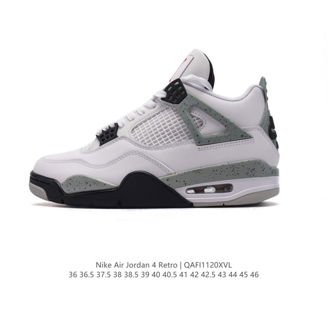 Nike Air Jordan 4 Retro Og aj4 4 Air Sole 840606-192 36-46 Qafi1120Xvl