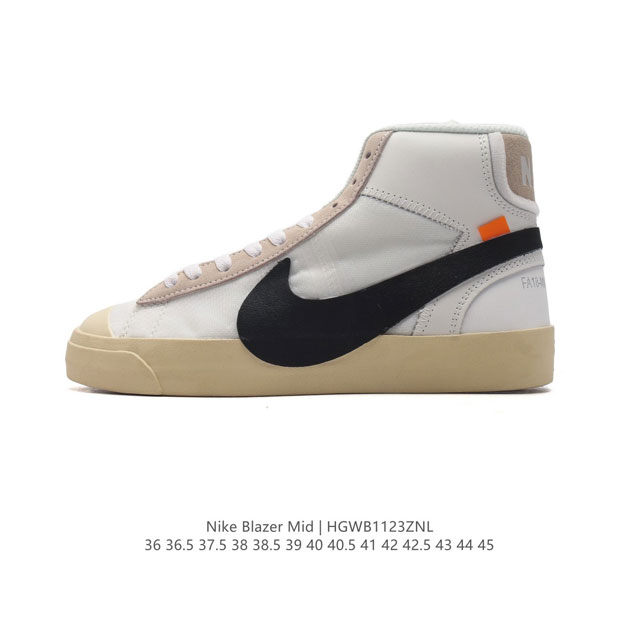 off-White X Nike Blazer Mid Ow # # # 95%# # Aa3832- 36 36.5 37.5 38 38.5 39 40 40.5 41 42 42.5 43 44 45 Hgwb1123Znl