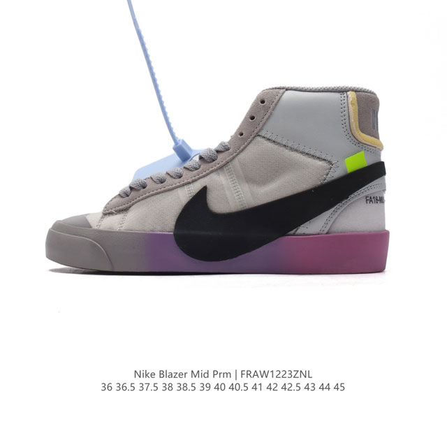 off-White X Nike Blazer Mid Ow # # # 95%# # Aa3832-002 36 36.5 37.5 38 38.5 39