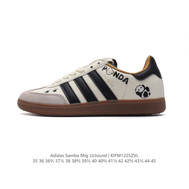 Adidas Samba Mig Jjjjound panda X Jjjjound jjjjound Jjjjound Logo Id8708 35 36