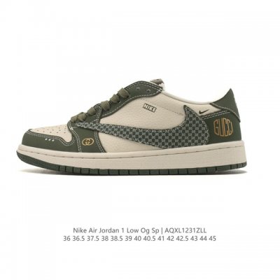 Company-grade Nike Air Jordan 1 Low Og Sp Military Blue AJ1 (Reverse Swoosh) 20