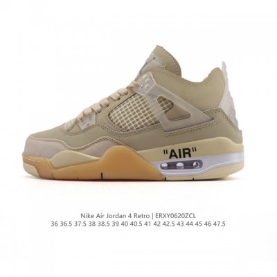Second-layer leather genuine Nike Air Jordan 4 Retro Og Michael Jordan Aj4 gener