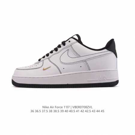 Genuine Nike Air Force 1 '07 Low Air Force One white shoes with air cushion, lo - Click Image to Close