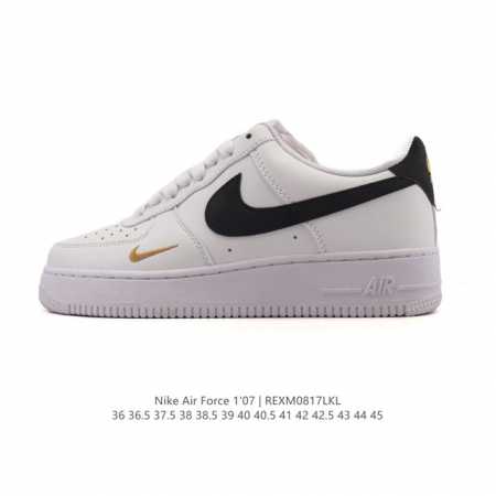 Special Offer: Nike Air Force 1 '07 Low, Air Force One white cushioned sneakers. - Click Image to Close