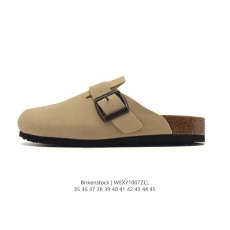 Birkenstock Boston Suede Shearling, a Boston series casual sandal from the centu - Click Image to Close