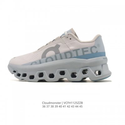 On Cloudmonster running shoes, thick-soled, height-increasing dad shoes, monster