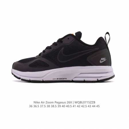 Nike Zoom Pegasus 26X Moon Landing Cushioned Speed Leather Running Shoe. The sol - Click Image to Close