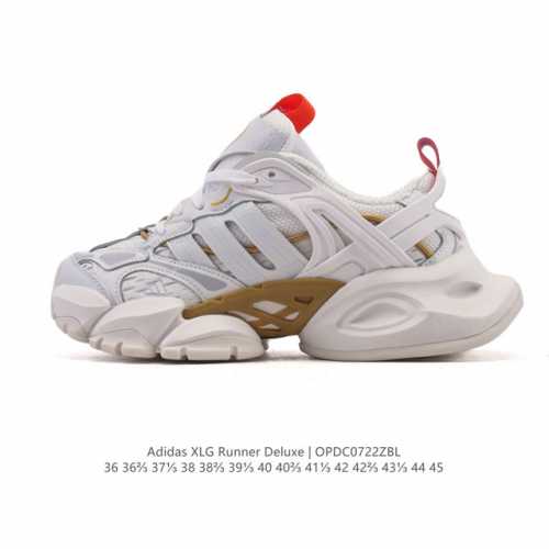 Corporate-grade Adidas Xlg Runner Deluxe low-top, thick-soled, elevated, dad-sty