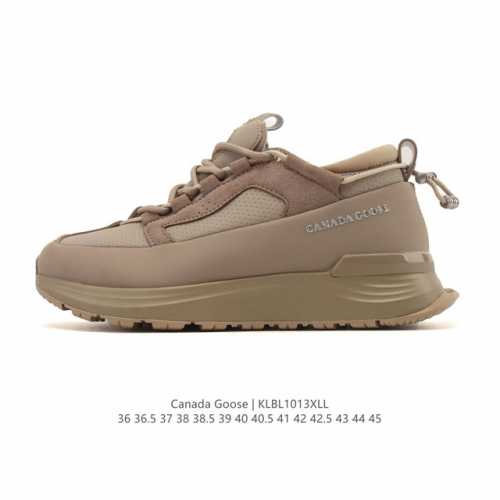 Exclusive Real Shots: Canada Goose Glacier Trail Round Toe Lace-up Leather Low-t