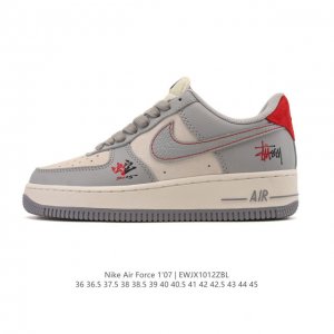 Nike Air Force 1 '07 Low, a versatile, platform, low-top white sneaker with cush