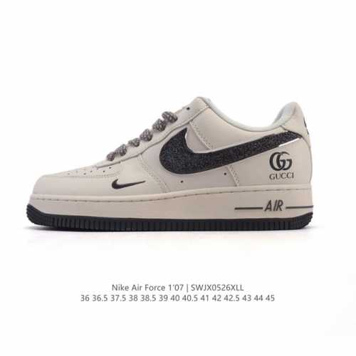 Company-Level Af1 Nike Air Force 1 07 Low Air Force One White Shoes With Thick S