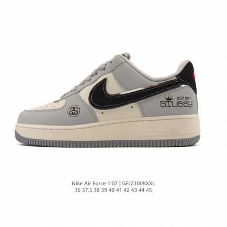 Company-grade Nike Air Force 1 '07 Low platform sneakers, featuring a thick sole - Click Image to Close