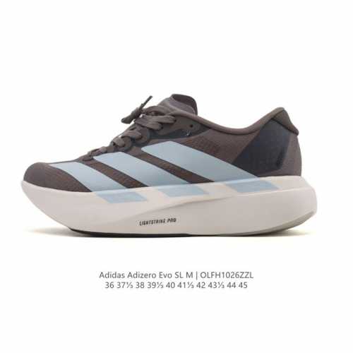 Adidas Adizero Evo Sl Sport Comfortable Anti-slip Wear-resistant Low-top Running