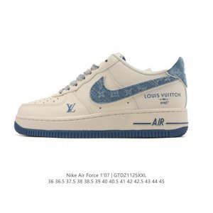 Factory-grade new Nike Air Force 1 '07 Low sneakers with a thick sole and heigh