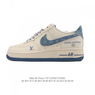 Factory-grade new Nike Air Force 1 '07 Low sneakers with a thick sole and heigh