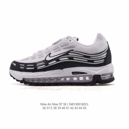 Nike Air Max 97 Se cushioned men's running shoes, thick-soled, versatile height- - Click Image to Close