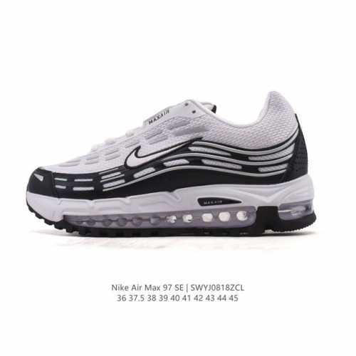Nike Air Max 97 Se cushioned men's running shoes, thick-soled, versatile height-