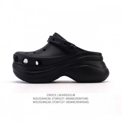 Corporate-Level Crocs Beach Hole Shoes For Women, Casual Thick-Soled Height-Incr