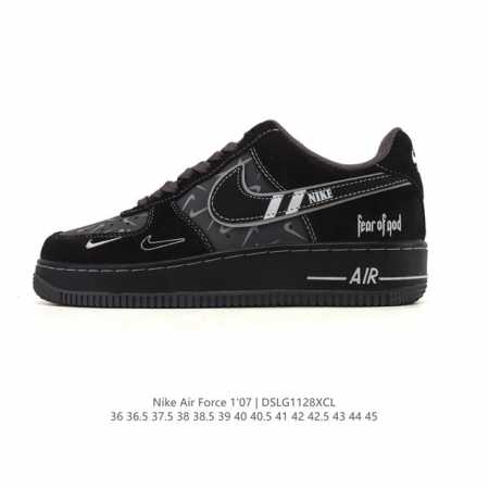 Company-grade Nike Air Force 1 '07 Low platform sneakers, made with original la - Click Image to Close