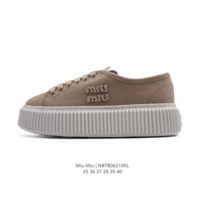New company-level Miumiu thick-soled height-enhancing sports shoes, a fashionabl
