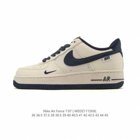 Company-grade Nike Air Force 1 '07 Low platform sneakers, featuring a thick sol - Click Image to Close