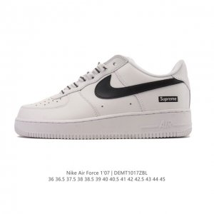 Company-grade Nike Air Force 1 '07 Low platform sneakers, featuring a thick sole
