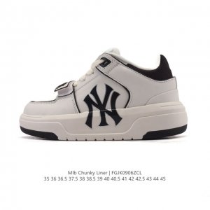 Mlb Chunky Liner Mid, a popular senior shoe, is a lightweight, thick-soled, vers