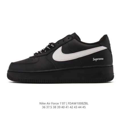 Company-grade Nike Air Force 1 '07 Low platform sneakers, featuring a thick sole - Click Image to Close