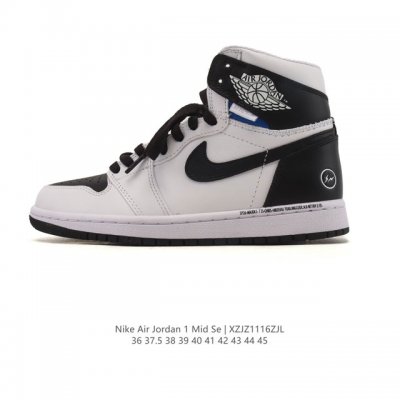 Company-grade Nike Air Jordan 1 Mid men's and women's basketball shoes, stylish
