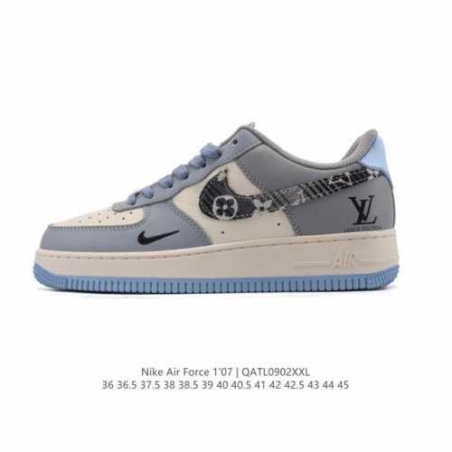 New company-grade Nike Air Force 1 '07 Low Air Force One cushioned, thick-soled