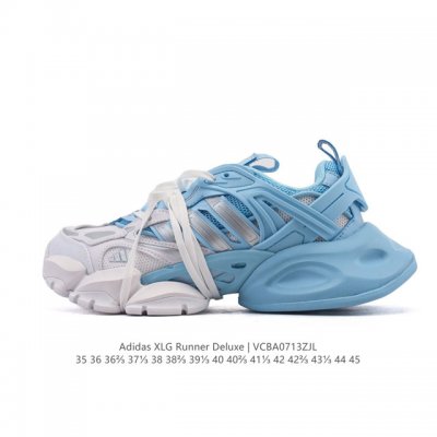 Corporate-grade Adidas Xlg Runner Deluxe low-top, thick-soled, elevated, dad-sty