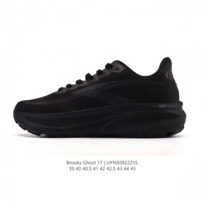 New, corporate-grade Brooks Ghost 17. A classic, thick-soled, elevated athletic
