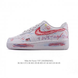 Company-level Af1 Nike Air Force 1 '07 Low Air Force One white shoes with thick